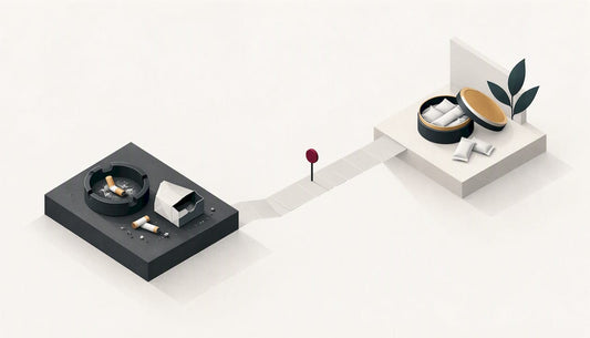 Abstract illustration of a transition path